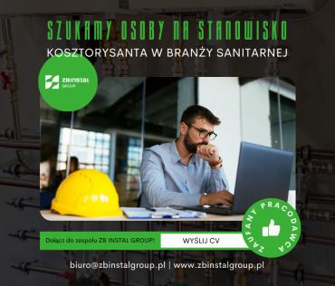 Oferta pracy na stanowisko kosztorysanta w Gdańsku