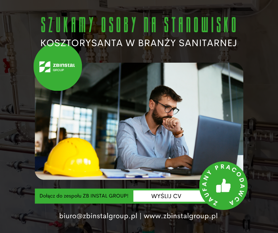 Oferta pracy na stanowisko kosztorysanta w Gdańsku